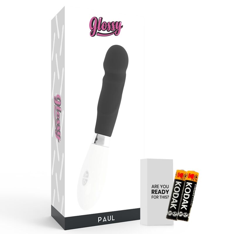 Glossy-Paul Vibrator Black-Silicon, 10 Trepte, Waterproof 2 img 93000 dcc638f2d34ac971eba43e37c66a46b3 1