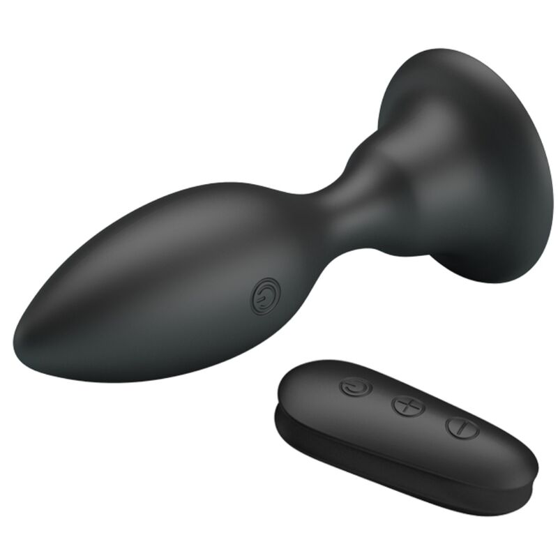 Mr Play-Plug Anal Vibrator cu Telecomandă Negru-Silicon, 12 Trepte 2 img 93362 5f4e1a0183b0a2c9d2146e01e4086d5b 1