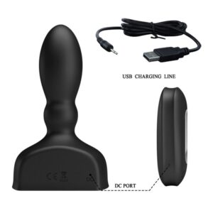 Mr Play-Dop Anal Inflabil Negru cu Telecomandă Wireless-12 Trepte 9 Mr Play-Dop Anal Inflabil Negru cu Telecomandă Wireless-12 Trepte - imagine 3