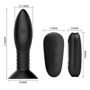 Mr Play-Plug Anal cu Bile Rotative Negre si Telecomandă-Silicon 12 Mr Play-Plug Anal cu Bile Rotative Negre si Telecomandă-Silicon - imagine 5