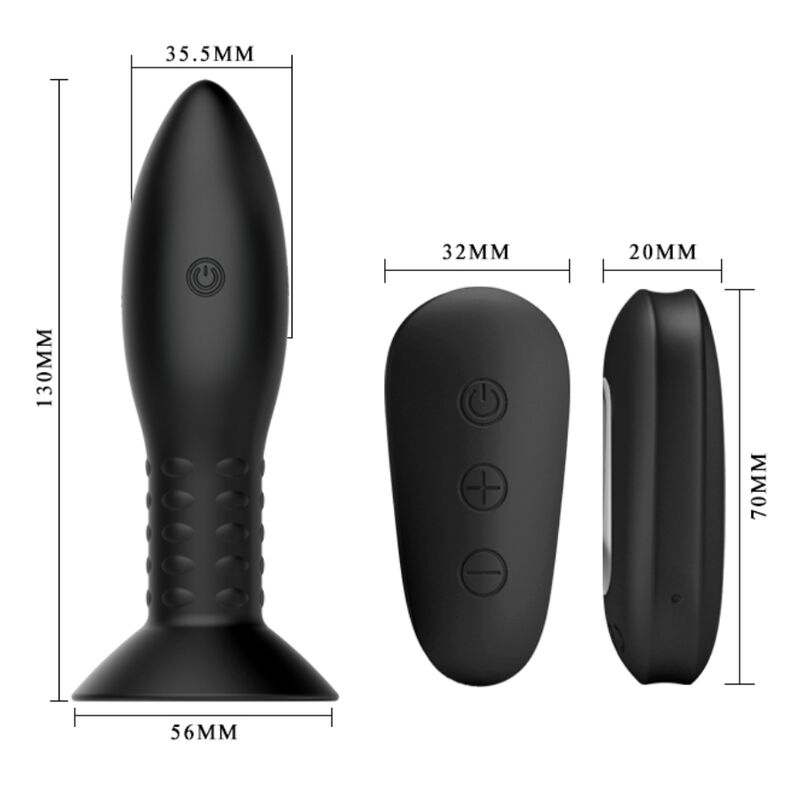 Mr Play-Plug Anal cu Bile Rotative Negre si Telecomandă-Silicon 5 img 93406 691a63ddf9641ab7292ff75dce09edd4 1