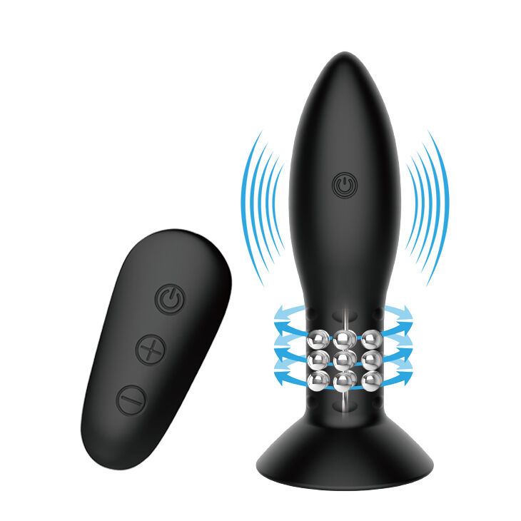 Mr Play-Plug Anal cu Bile Rotative Negre si Telecomandă-Silicon 2 img 93407 5aa992d64b2e95c030aaba077f3f9e08 1