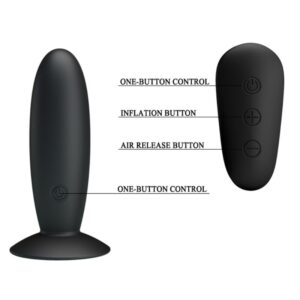 Mr Play-Dop Anal cu Vibrație și Negru-Silicon, 12 - imagine 2