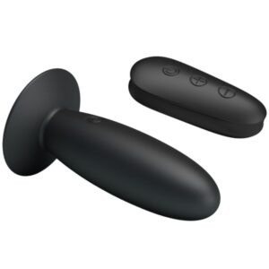 Mr Play-Dop Anal cu Vibrație și Negru-Silicon, 12 - imagine 3