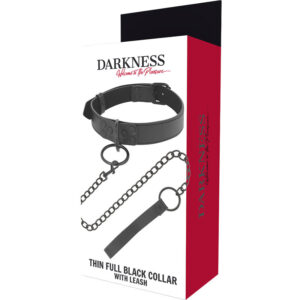 Darkness Bondage-Colier Negru cu Lanț-Metal 9 Darkness Bondage-Colier Negru cu Lanț-Metal - imagine 4