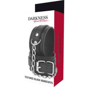 Darkness Bondage-Darkness Manchete din Piele Texturată Negre 10 Darkness Bondage-Darkness Manchete din Piele Texturată Negre - imagine 5