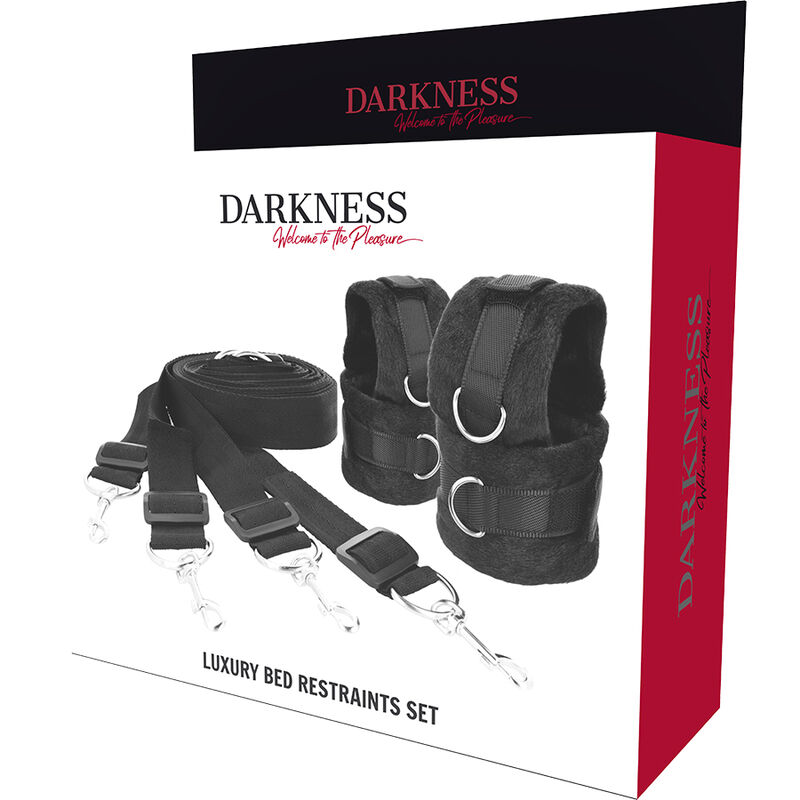 Darkness Bondage-Set Curele de Fixare pentru Pat-Metal 7 img 93827 bf2a15a436f97ecbaabbfdbc025ecd3e 1