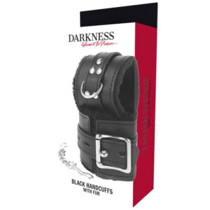 Darkness Bondage-Cătușe Bdsm Căptușite cu Blană Neagră-PVC 9 Darkness Bondage-Cătușe Bdsm Căptușite cu Blană Neagră-PVC - imagine 4
