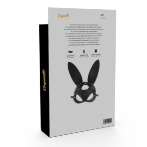 Coquette Accessories-Mască din Piele Vegană cu Urechi de Iepuraș 10 Coquette Accessories-Mască din Piele Vegană cu Urechi de Iepuraș - imagine 4