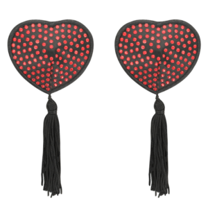 Coquette Accessories-Acoperitoare pentru Sfârcuri Inimă Negru/Roșu 7 Coquette Accessories-Acoperitoare pentru Sfârcuri Inimă Negru/Roșu - imagine 3