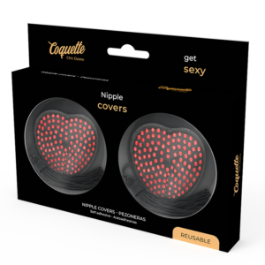 Coquette Accessories-Acoperitoare pentru Sfârcuri Inimă Negru/Roșu 8 Coquette Accessories-Acoperitoare pentru Sfârcuri Inimă Negru/Roșu - imagine 4