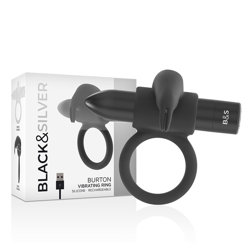 Black&silver-Burton Ring 10 Moduri de Vibrație Negru-Silicon, 10 6 Black&silver-Burton Ring 10 Moduri de Vibrație Negru-Silicon, 10 — BLACK&SILVER · Inele & Mansoane Penis (imaginea 6)