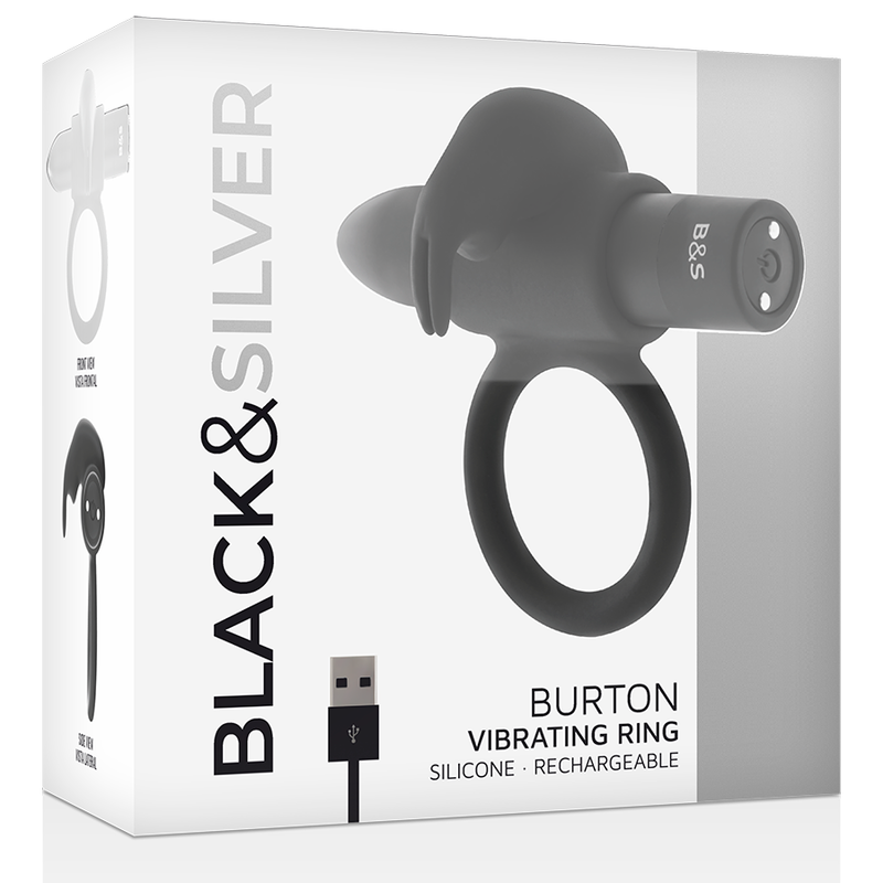 Black&silver-Burton Ring 10 Moduri de Vibrație Negru-Silicon, 10 3 Black&silver-Burton Ring 10 Moduri de Vibrație Negru-Silicon, 10 — BLACK&SILVER · Inele & Mansoane Penis (imaginea 3)