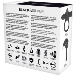 Black&silver-Burton Ring 10 Moduri de Vibrație Negru-Silicon, 10 10 Black&silver-Burton Ring 10 Moduri de Vibrație Negru-Silicon, 10 — BLACK&SILVER · Inele & Mansoane Penis (imaginea 4)