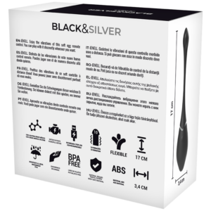 Black&silver-Jenell Ou Vibrator Reîncărcabil-Silicon, 10 Trepte 16 Black&silver-Jenell Ou Vibrator Reîncărcabil-Silicon, 10 Trepte - imagine 8