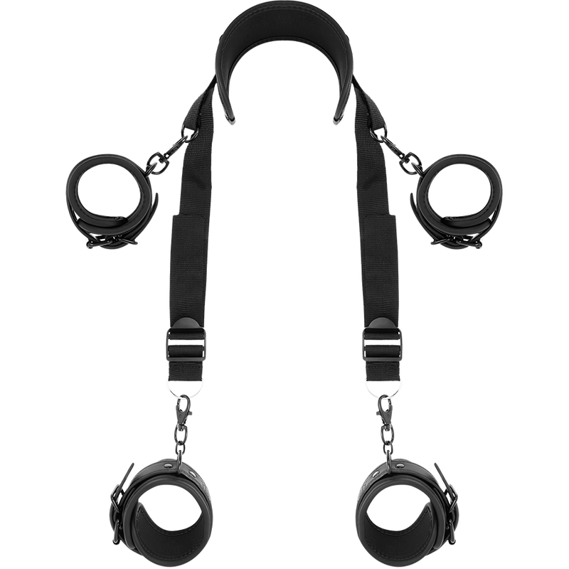 Fetish Submissive Bondage-Master Position cu 4 Cătușe Căptușite