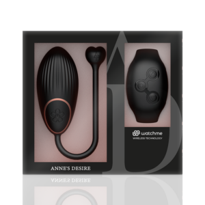Anne's Desire - Ou Vibrator cu Telecomandă Watchme, Negru - imagine 8