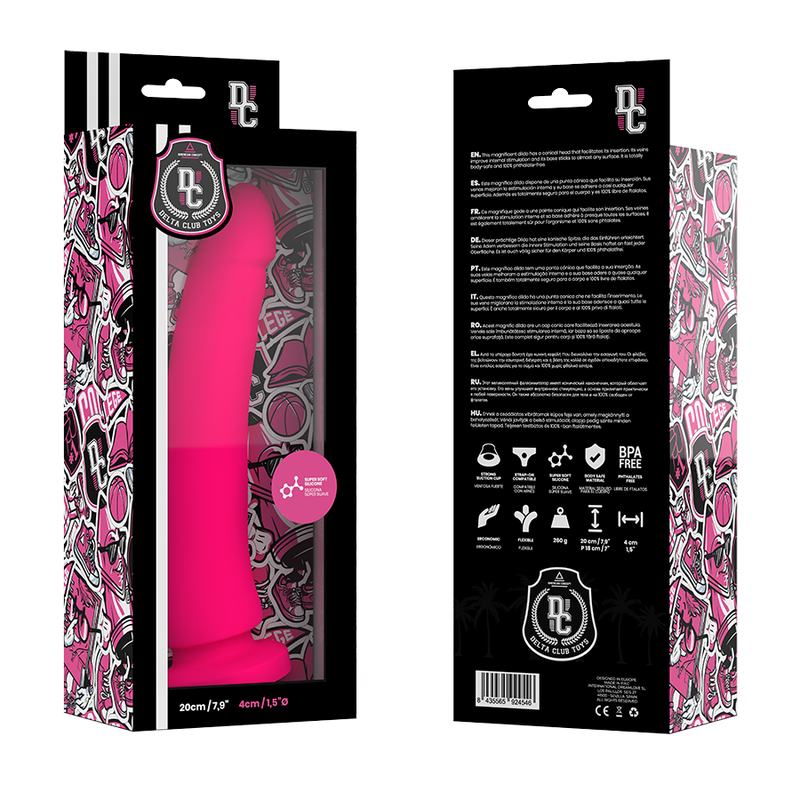 Deltaclub-Dildo Roz din Silicon Medical 20 cm - Ø 4 cm 5 img 96036 8866e9d12cc0d912b99cebdc8e9f38bf 1