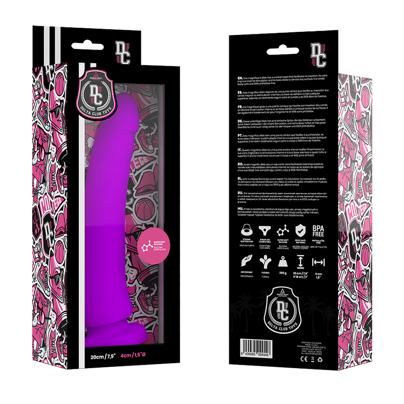 Deltaclub-Dildo Lila din Silicon Medical 20 cm Ø 4 cm 3 img 96043 3556d8ea2e0cabc49702ffcddaca3dc2 1