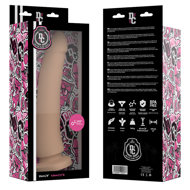 Deltaclub-Dildo Natural din Silicon Medical 23 cm, Diametru 4.5 cm 5 img 96048 decd9653fa2e11cb46270c41637e808c 1