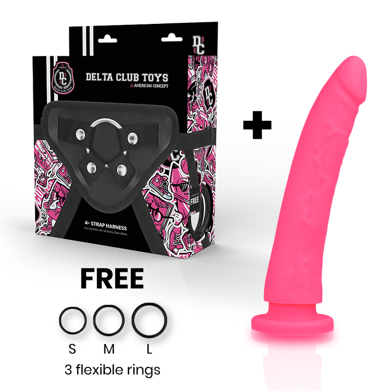 Deltaclub-Ham pentru Dildo din Silicon Roz 17 cm - Ø 3 cm 9 img 96296 bb29ce9048bc41b8beab69494e090be7 1
