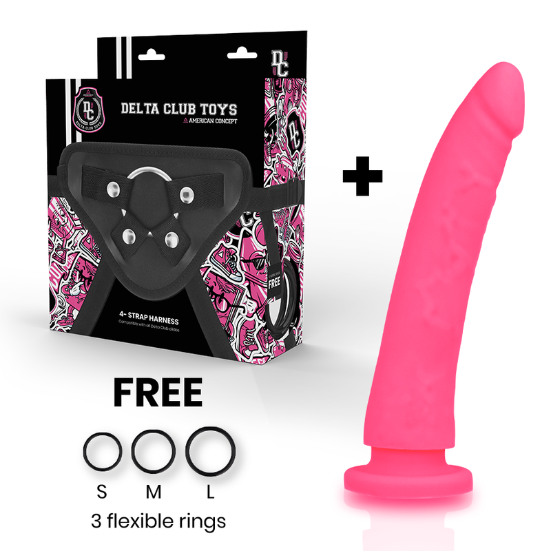 Deltaclub-Ham pentru Jucării + Dildo Roz din Silicon 20 cm -o- 4 7 img 96320 2141dee91ff189222669165b33e550f4 1