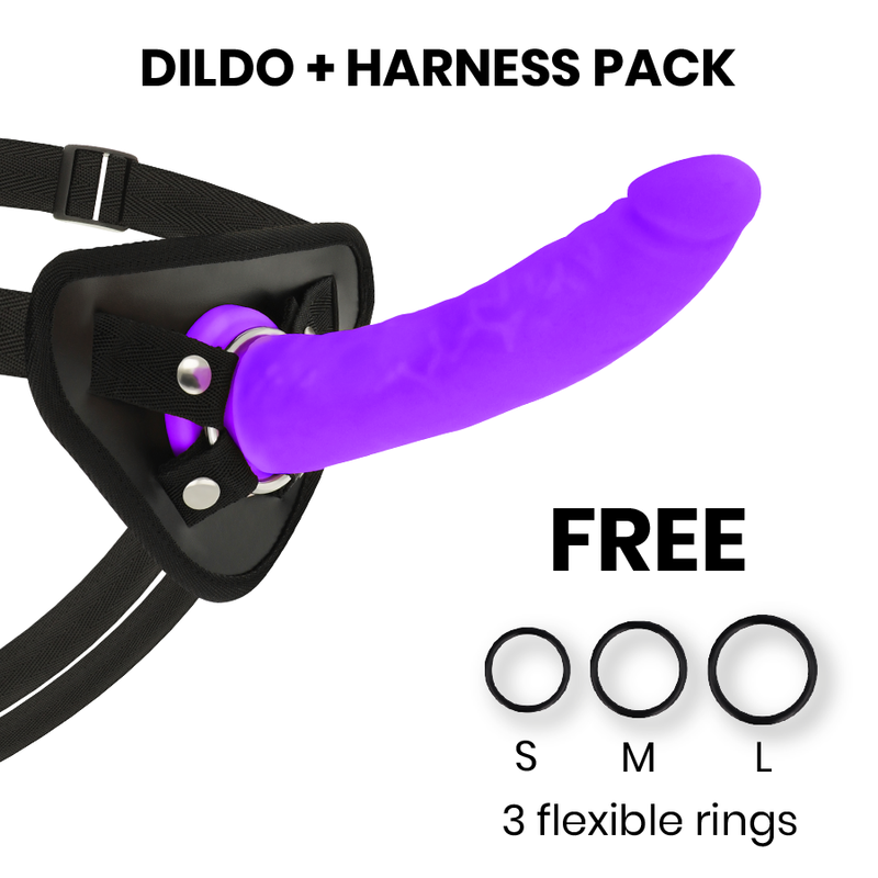 Deltaclub-Arnes cu Dildo din Silicon Mov 20 cm - Ø 4 cm 1 img 96332 dadc90def57856df49c2d1a2e7f2170d 1