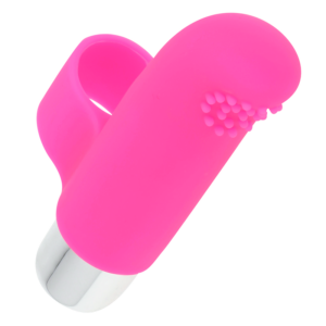 Ohmama-Degetar Vibrator Texturat 8 cm-Silicon - imagine 1