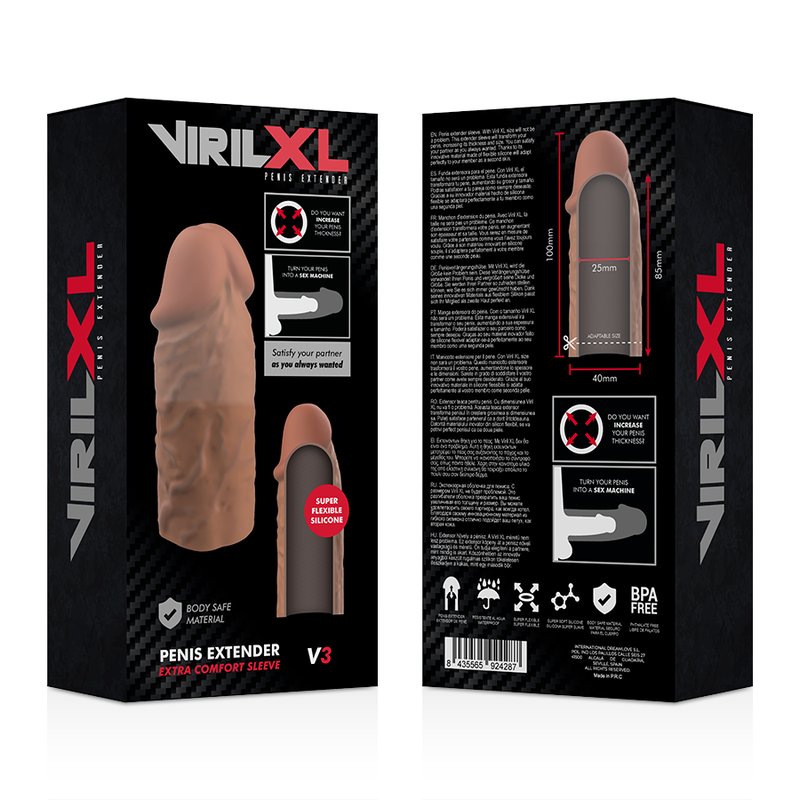 Virilxl - Extensie Peniană Liquid Silicone V3 Maro 7 img 96723 d10841718221e9b821f940fe908f6ff4 1