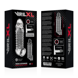 Virilxl - Extensie Penian si Manșon V11 Transparent 14 Virilxl - Extensie Penian si Manșon V11 Transparent - imagine 6