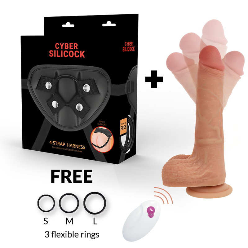 Cyber Silicock-Strap-on Mr Rick cu Telecomandă-Silicon 1 img 97118 fa730cde88f1252db0d52dc92388aea2 1