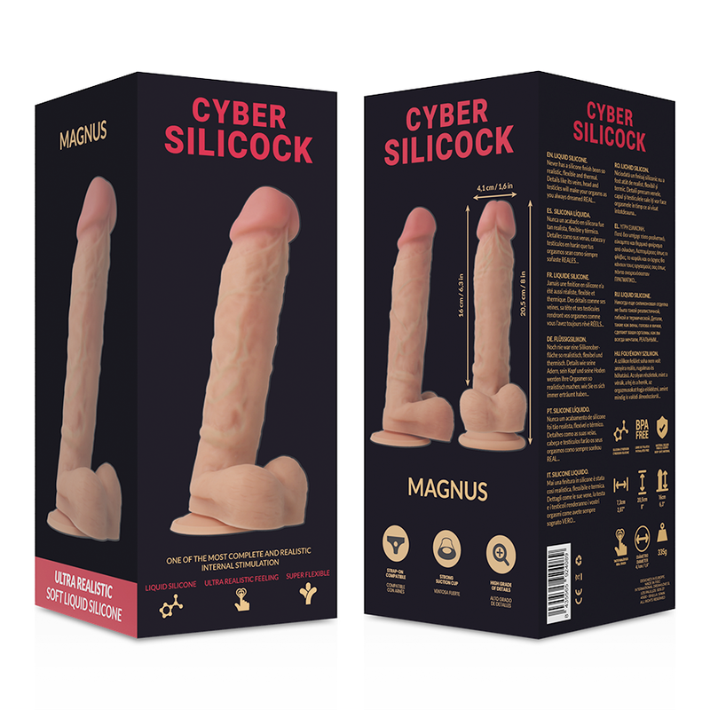 Cyber Silicock-Dildo Ultra Realist din Silicon Lichid Moale 20.5 cm · Dildo & Stimulatoare (imaginea 6)