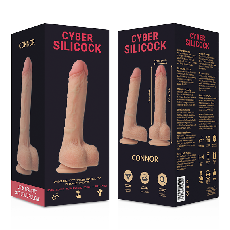 Cyber Silicock-Strap-on Connor Silicon Lichid cu 3 Inele Incluse 2 img 97238 301994321dc9e761e8c35325872c8c8a 1