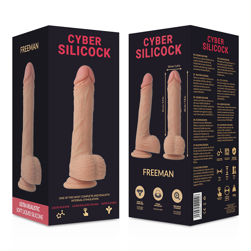 Cyber Silicock-Strap-on Freeman din Silicon Lichid cu 3 Inele 5 img 97252 85b9a3c953f7ca01ace2db0c38ed16f3 1