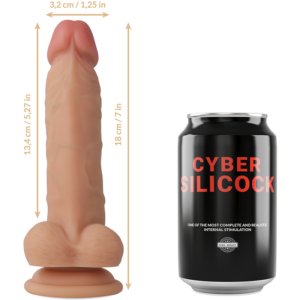 Cyber Silicock-Strap-on Jude din Silicon Lichid cu 3 Inele - imagine 10