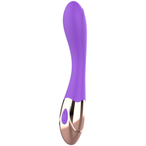 Womanvibe - Sunny Vibrator G-spot din Silicon Reîncărcabil, Auriu și Liliac - imagine 3