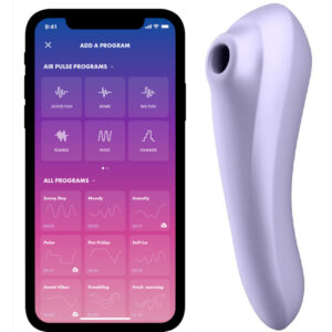 Satisfyer Connect-Dual Pleasure Air Pulse Vibrator Mauve 100 Satisfyer Connect-Dual Pleasure Air Pulse Vibrator Mauve