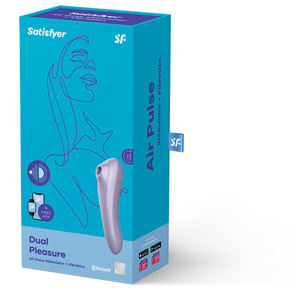 Satisfyer Connect-Dual Pleasure Air Pulse Vibrator Mauve · Jucarii Cupluri (imaginea 4)