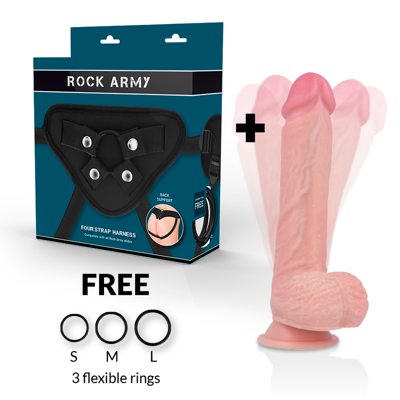 Rock Army-Ham + Hawk Rotator și Vibrator 22 cm -o- 4.6 cm 2 img 98345 6a98ed68104be80c7776bfdd2da8feb5 1