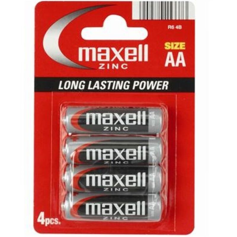 Maxell-Pila Salină Manganeso Aa R6 * 4 Bucăți 1 img 98521 be5ccbcc5b067d6e314125b28eae9871 1