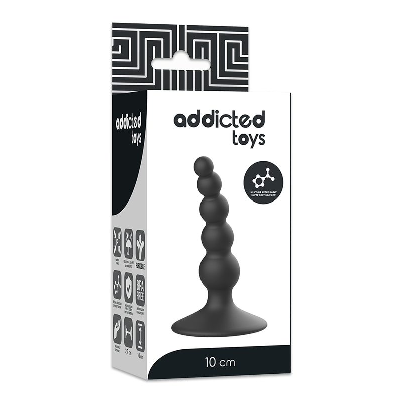 Addicted Toys - Plug Anal Sexual 10 cm Negru 4 img 99291 49bc21883dd30a57aff11a960453cd38 1