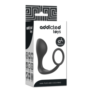 Addicted Toys-Dop Anal cu Inel din Silicon Negru - imagine 3