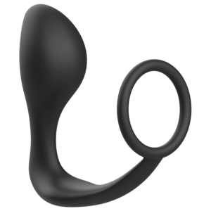 Addicted Toys-Dop Anal cu Inel din Silicon Negru - imagine 1