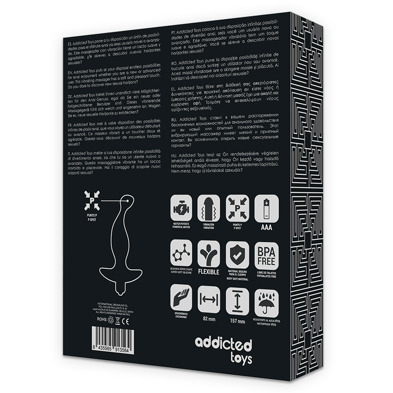 Addicted Toys - Massager Anal cu Vibrații Negre Model 1 3 img 99474 d7a57b42f5b0f2523442bd19b2d4d9ce 1