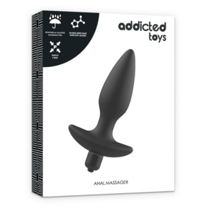 Addicted Toys - Massager Plug Anal cu Vibrație, Negru - imagine 5