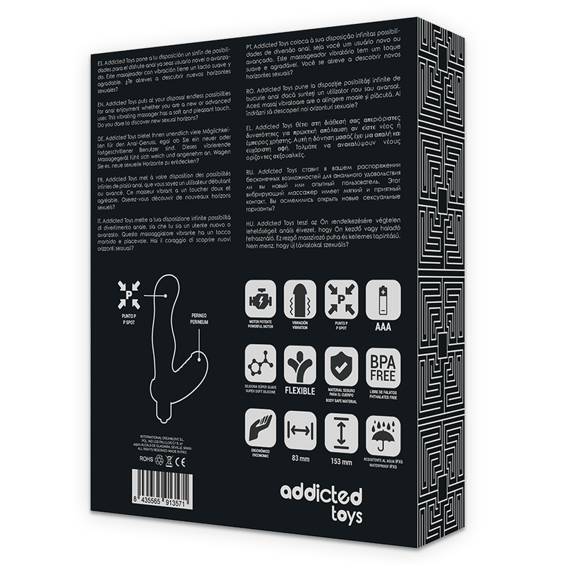 Addicted Toys-P-spot Vibe Stimulator Prostatic Anal din Silicon · Jucarii Anale (imaginea 3)