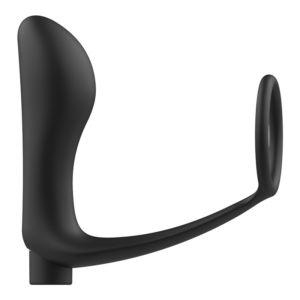 Addicted Toys - Inel Penis cu Dop Anal cu Telecomandă, Negru, Reîncărcabil - imagine 3