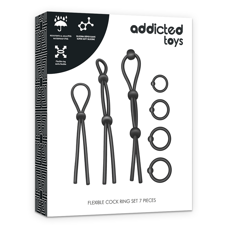 Addicted Toys - Set 7 Inele Flexibile din Silicon pentru Penis 2 img 99532 9a45c6f0a60d79c6c1642fe3f7f0b709 1