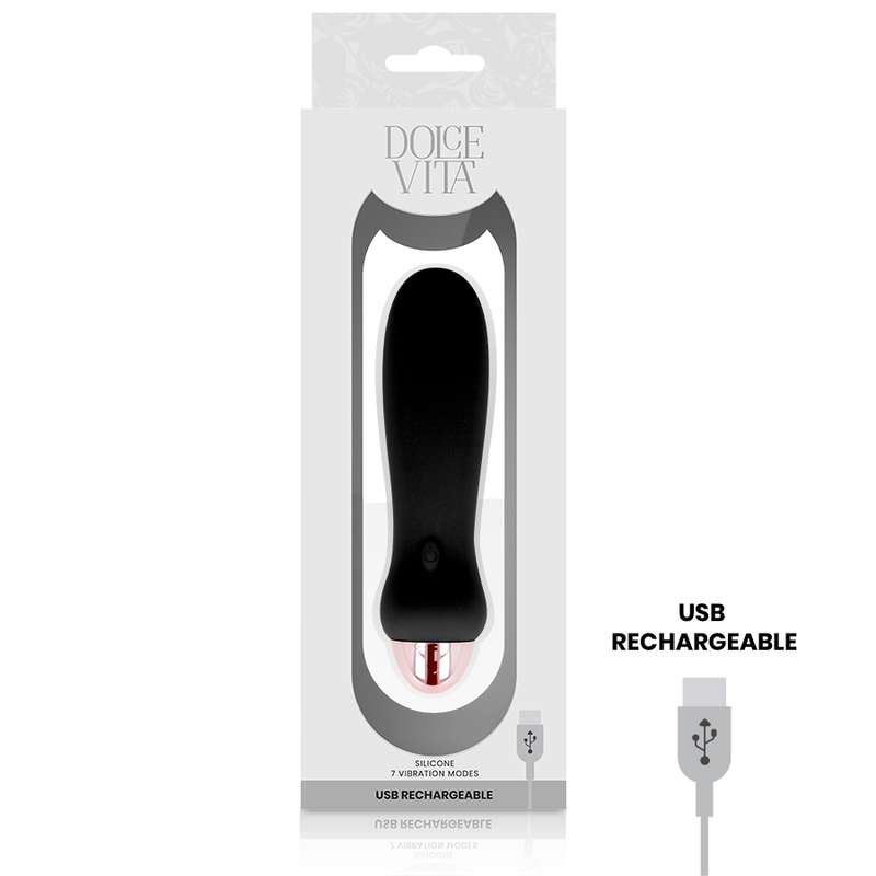 Dolce Vita-Vibrator Reîncărcabil Five Black, 7 Viteze-Silicon, 7 2 img 104139 49a6dc4a0ccb41cc8da5cba647afbe35 1