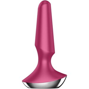Satisfyer-Plug-ilicious 2 Plug Vibrator Berry-Silicon - imagine 3